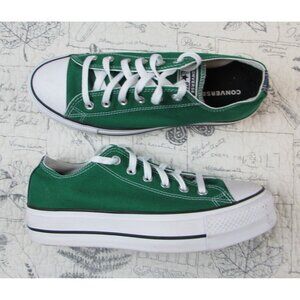 Converse green All Star Chuck Taylor Platform Ox Lo Lift Sneakers M 7.5 W 9.5